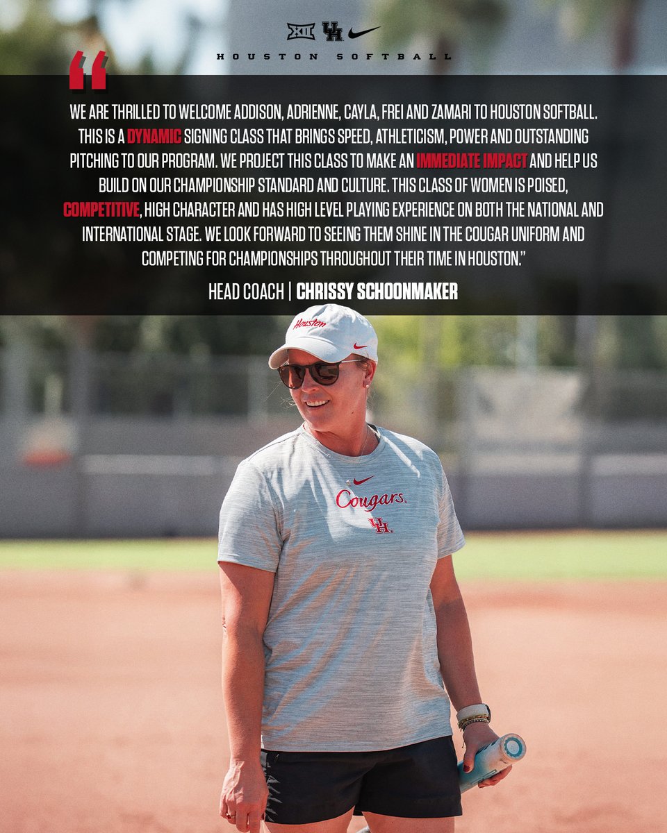 UHCougarSB's tweet image. Here to make an immediate impact 👊

Coach @cschoony11 on our 2026 signing class 🗣️