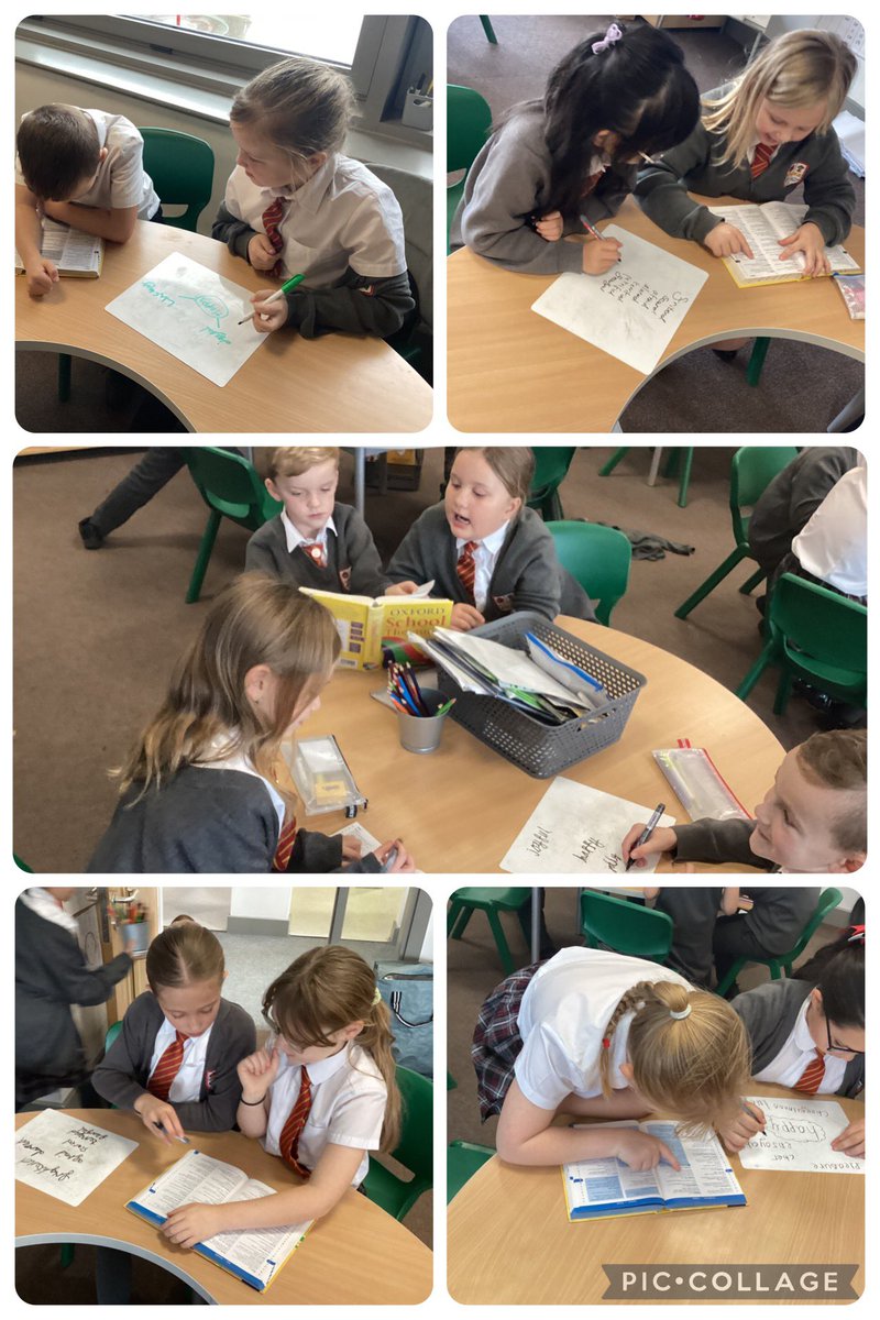 ElmTreeGSP's tweet image. In reading we used a thesaurus to understand synonyms! We then used this knowledge to answer some questions based on our text! 📚