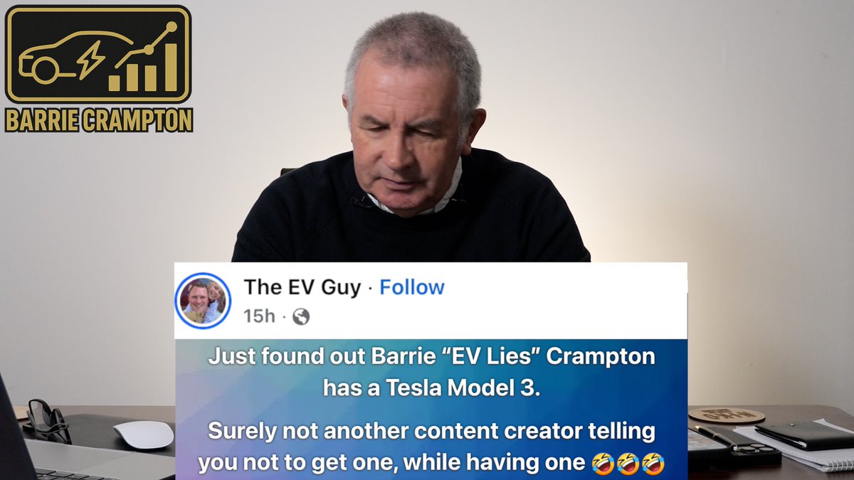 I don't like being called a liar so tonights planned video has been replaced with this one, even more proof that you shouldn't take any notice of EV advocates, premieres at 8 PM UK

youtu.be/uLE3pf4N5q4