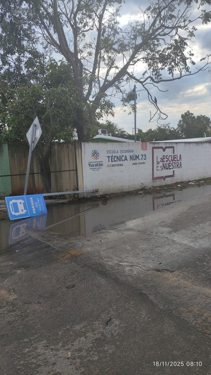 cb_walter's tweet photo. @huachodiazmena @keniaWalldina 
La Secundaria 73 urge de banquetas y un paso peatonal seguro.
Con la lluvia de hoy quedó intransitable para los estudiantes. 🙏🚸
Por favor, su apoy
https://www.facebook.
com/share/p/16k9Vdc4Nu/ https://t.co/kWgGB8iTlx