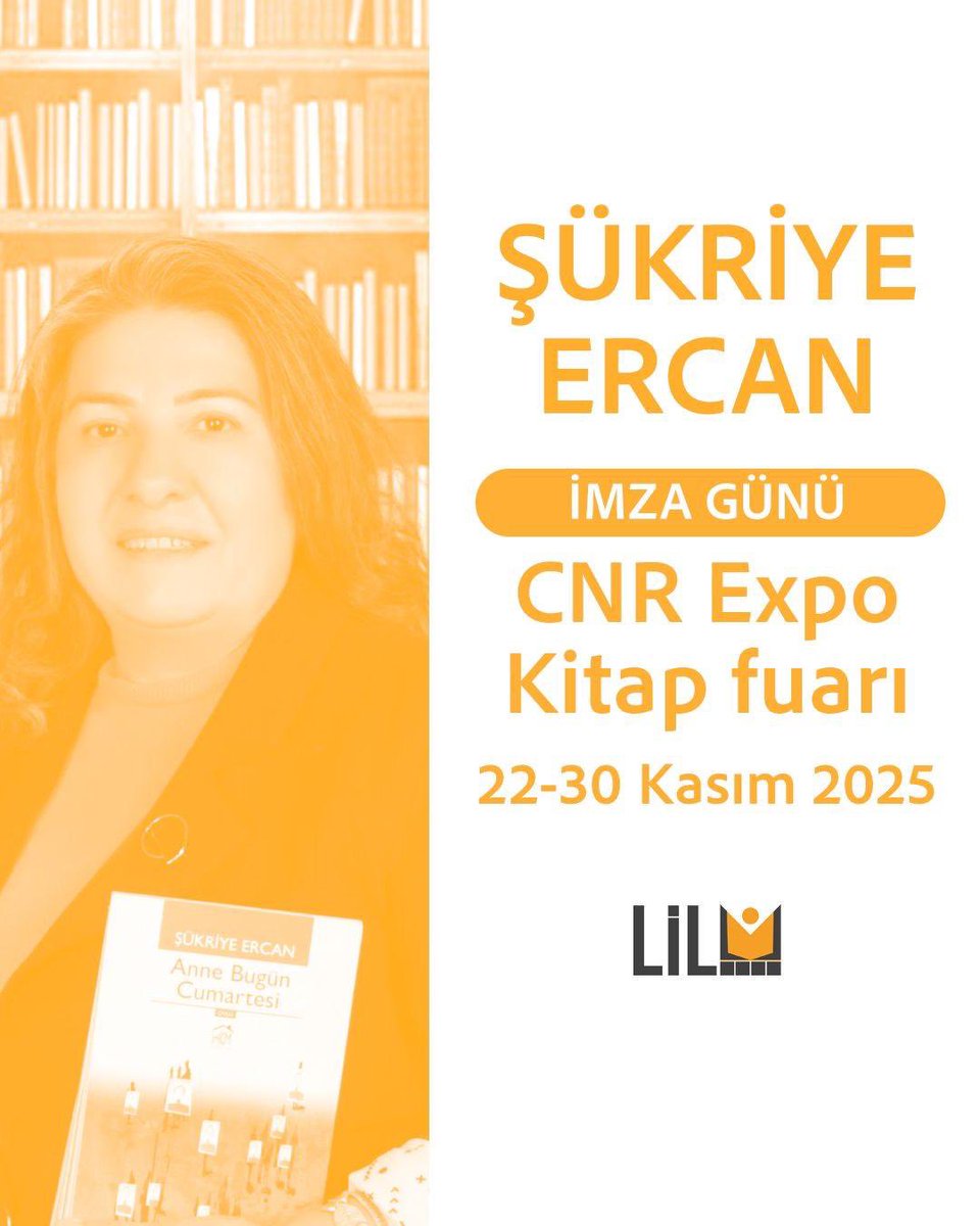 Mersin CNR Expo Kitap Fuarı’nda Şükriye Ercan İmza Günü ✍️📚

Şükriye Ercan, Mersin CNR Expo Kitap Fuarı’nda okurlarıyla buluşuyor.
Tüm ziyaretçiler imza etkinliğine davetlidir.

<a href="/KNsozlugu/">/Kadının/Sözlüğü/Jineoloji /</a> 
#CnrExpo #fuar