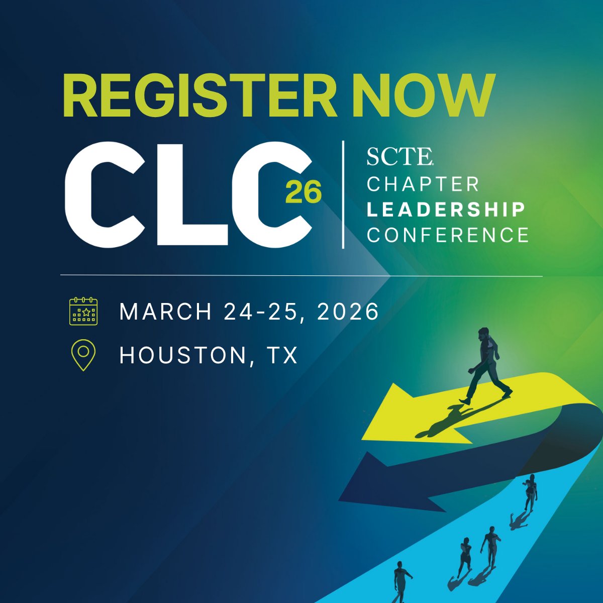 scte's tweet image. Grab your spot now! CLC is your chance to connect with SCTE members from across the country who are driving change at the local level.

You don’t have to do it alone — grow your impact with the SCTE community 🤝 cablela.bs/3JBc3DX