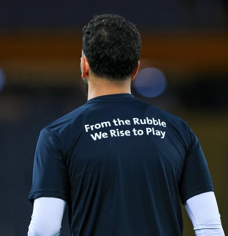 angrygavi's tweet image. “From the rubble we rise to play” 🥹🇵🇸❤️