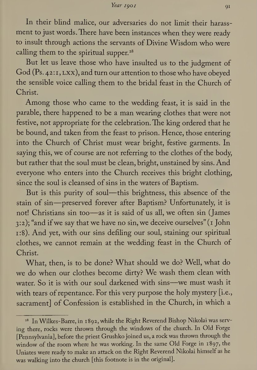TaborPravda's tweet photo. 1/2 The second quote in the OP comes from a sermon of Saint Tikhon preached on the 14th week after Pentecost at the consecration of a temple in the village of Vostok in Canada, on August 26, 1901. https://t.co/dmTwDZEyqg