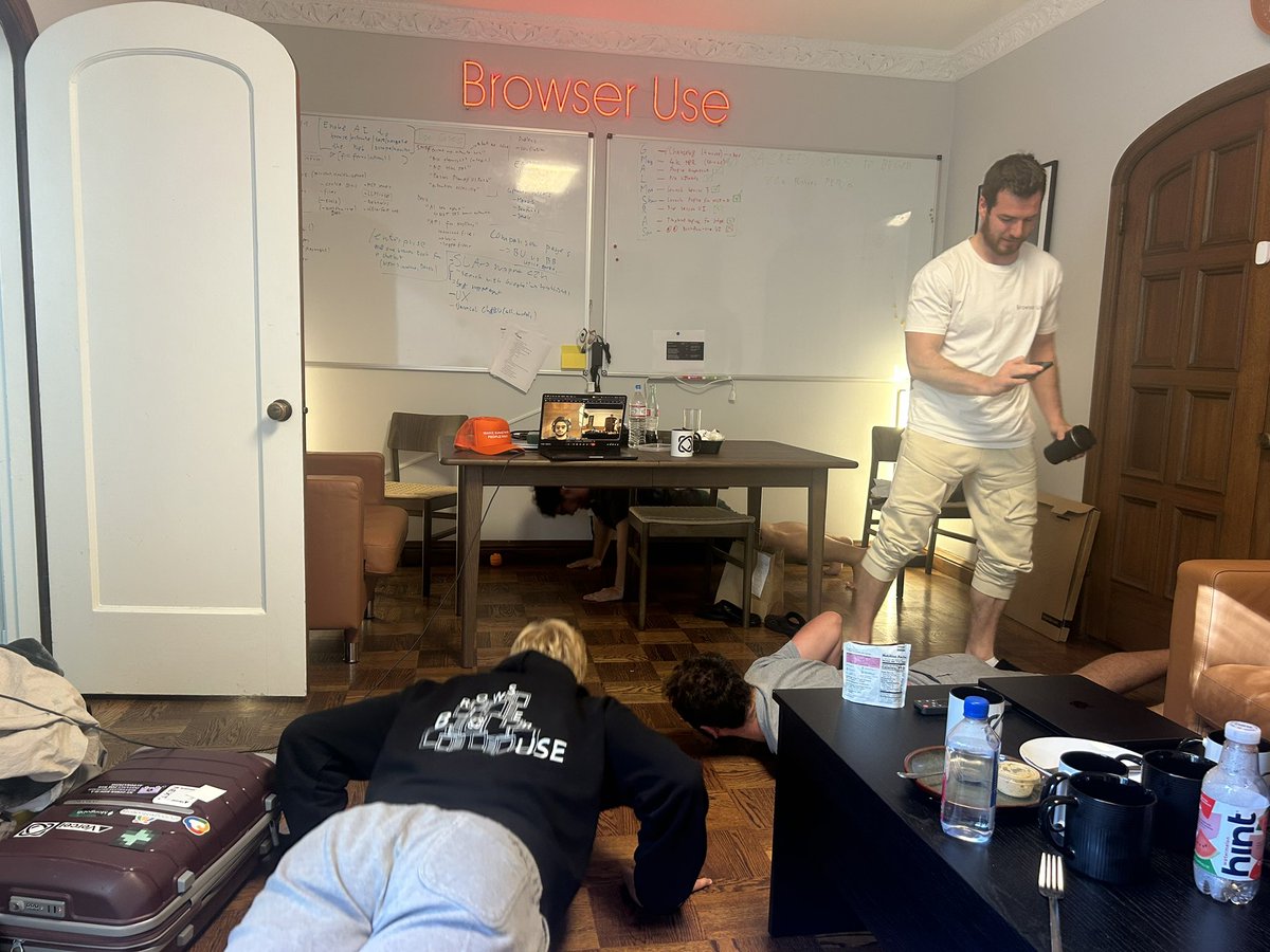 mertunsal2020's tweet image. @browser_use everybody does 20 pushups for each person who doesn’t accomplish their daily goal 🫡