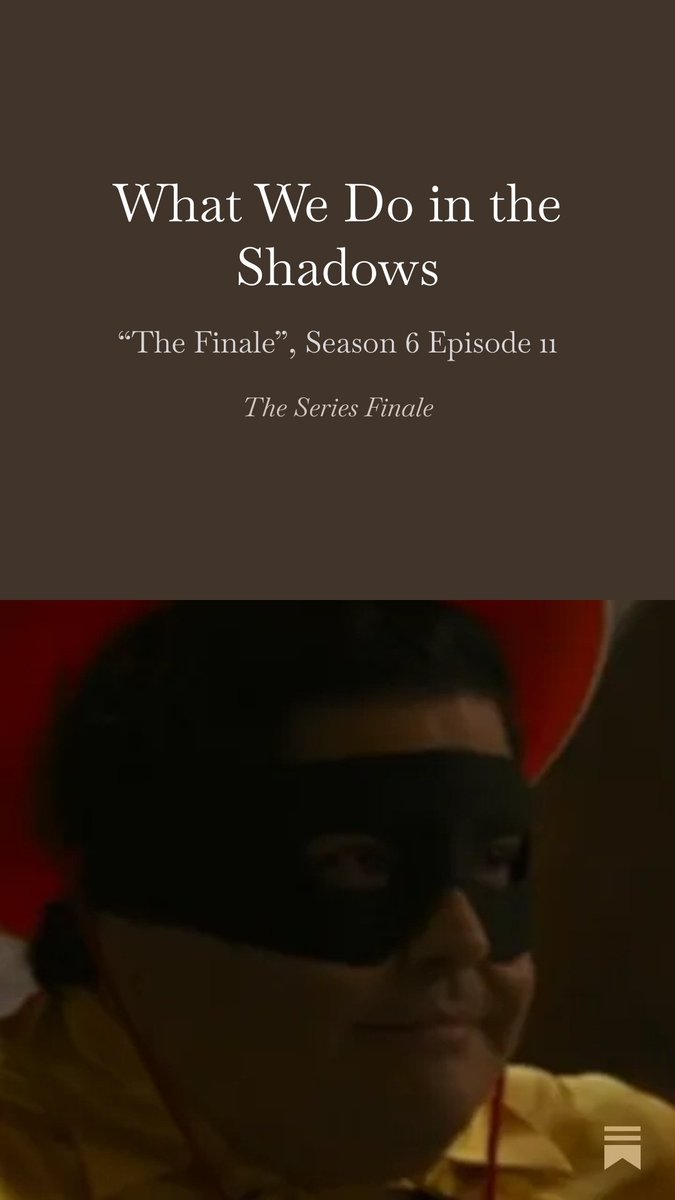 TheSeriesFinale's tweet image. This week I try to understand not just the finale of a show I&apos;ve never seen, but the spoof of a genre I&apos;ve never watched. Spoiler alert: it goes ENTIRELY over my head.

open.substack.com/pub/theseriesf…

#WhatWeDoInTheShadows #TheFinale @theshadowsfx  #seriesfinale