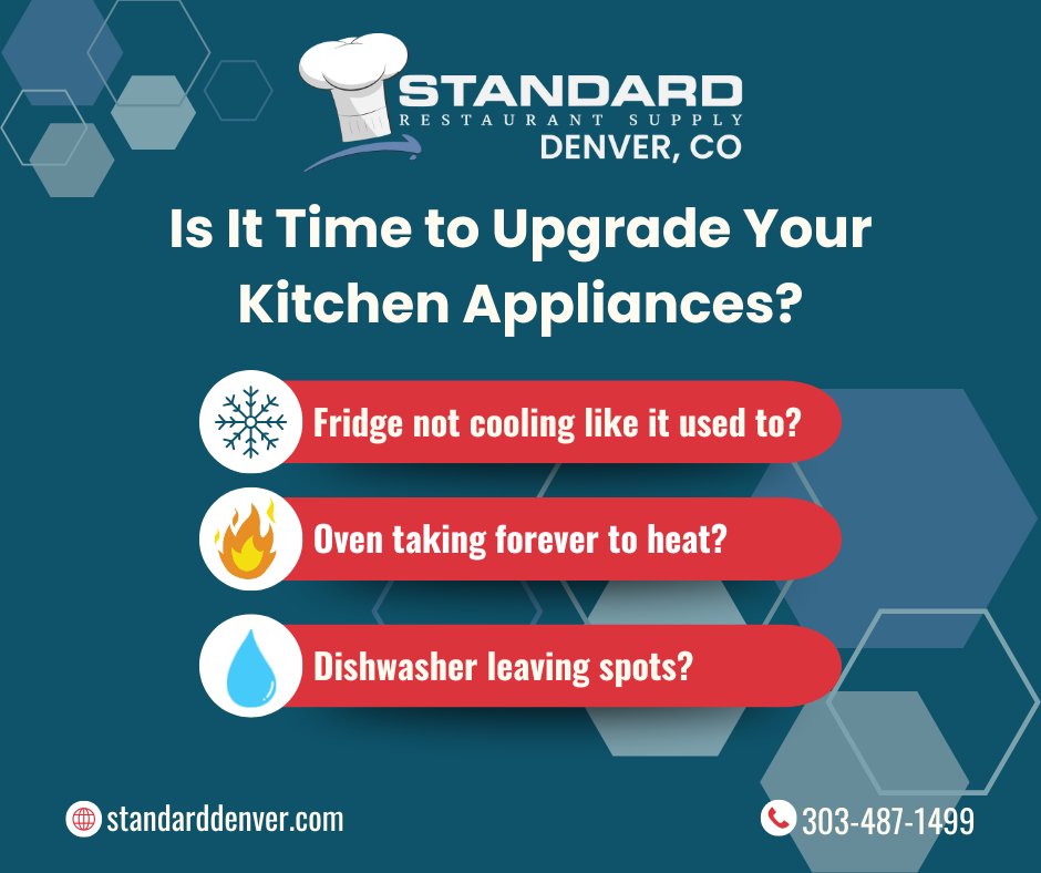 standarddenver's tweet image. Don’t let your fridge, oven, or dishwasher slow you down. Upgrade your kitchen with reliable, commercial-grade appliances. 

Visit us and find the pro equipment that keeps your kitchen running smoothly. 

📍 subsil.io/DRSMap 

#srsdenver #kitchentips #proequipment