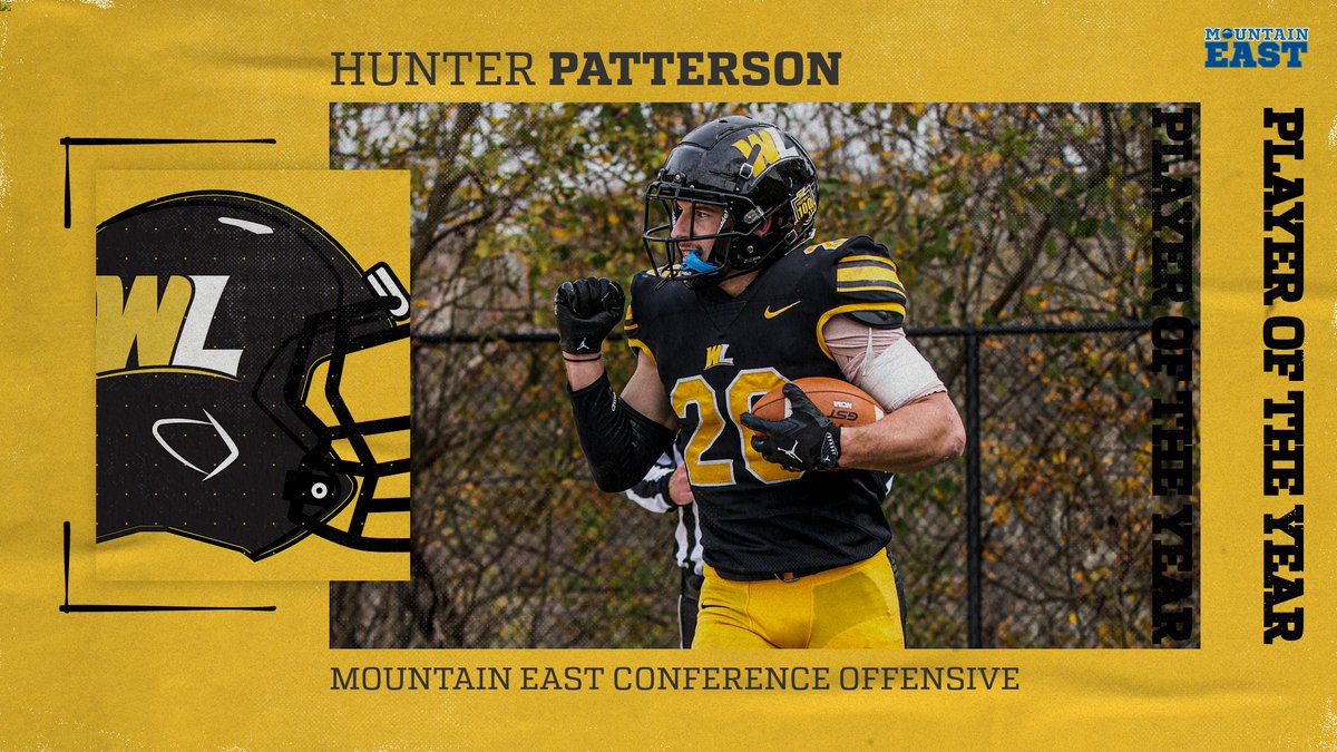 Hunter Patterson named Mountain East Conference Offensive Player of the Year !!! 
🐻🏈

🔗 tinyurl.com/ys2r392k

#GoWLU | #TopperNation