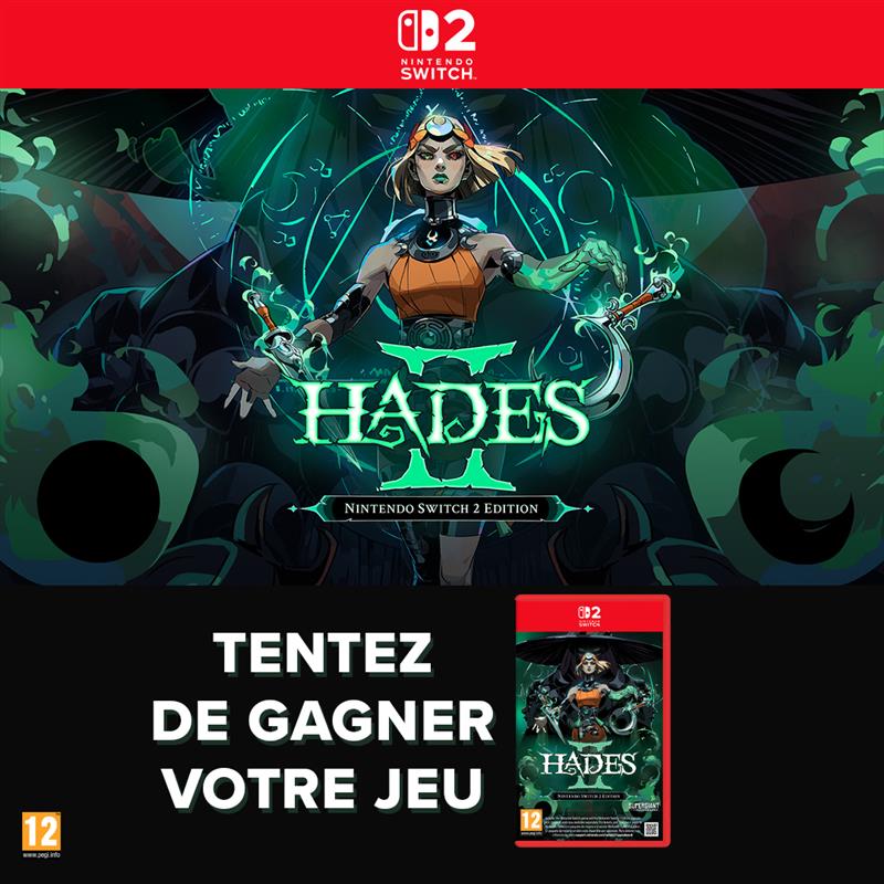 Micromania_Fr's tweet image. L'excellentissime Hades II débarque en version physique cette semaine sur Switch 2 😈 Et on vous propose de gagner un exemplaire ICI ⤵️

🔥 Like⁣⁣⁣, RT &amp;amp; Follow @Micromania_Fr 
🔥 Mentionner en réponse un ami avec #MicromaniaHades

Tirage au sort dans 7 jours !