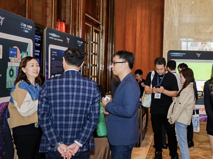 SUSE's tweet image. 📣 We joined BoardWare Solution Day 2025 in Macau—theme: “AI in, all win.” 

Great convos, expert panels and a buzzing tech showcase. SUSE is proud to grow our brand presence in Macau’s enterprise scene 💪

#SUSE #BoardWare2025 #EnterpriseTech #Macau #CloudNative