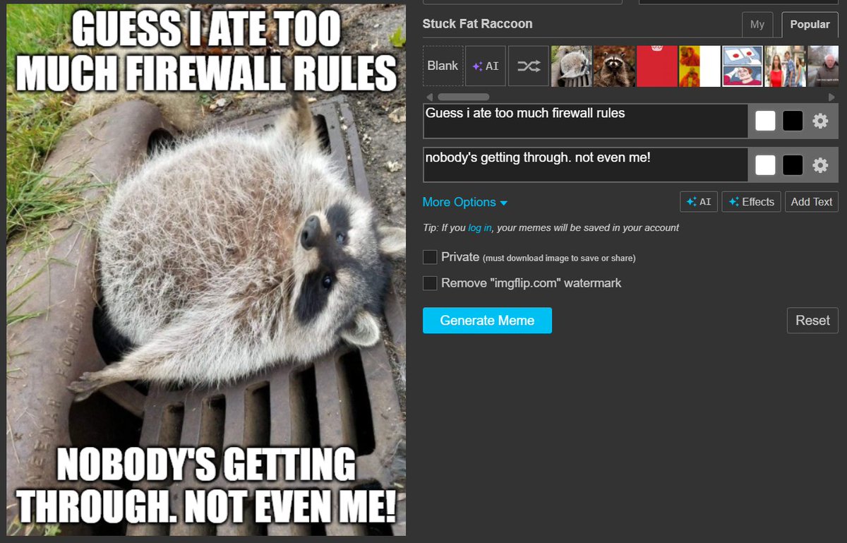 AbdouSairi's tweet image. Half the internet went dark because one of @Cloudflare’s security config files got so bloated it jammed the door and blocked (almost) everyone - including itself.

Peak #DevOps chaos! The thing meant to protect the web sat on it.

#CloudMisconfig #InternalServerError #Error500