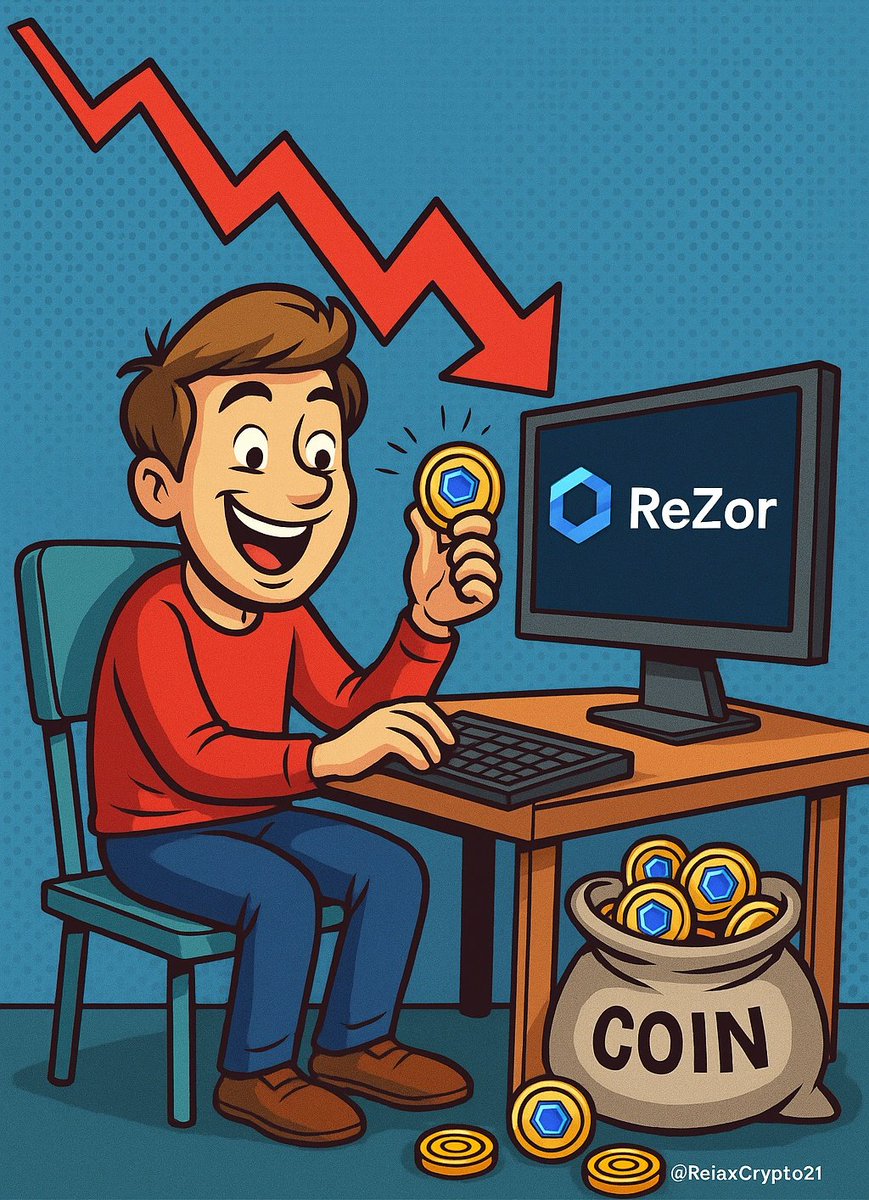RelaxCrypto21's tweet image. The entire crypto market is down right now but this is where smart investors eat
This is the moment people look back and say I should have bought more
Red days never last long green days always return

I am loading up on ReZor while the prices are low
Opportunities like this do…