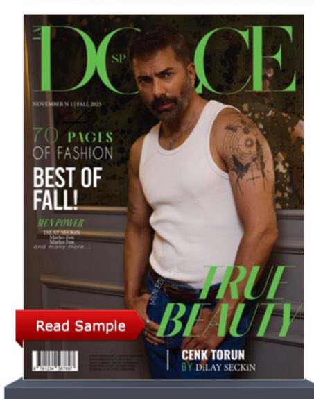 ShantellShaw16's tweet photo. #CenkTorun graces the cover of DOLCE Magazine November 2025 edition 

#Cover #CenkTorun #BadBadThing #DolceSpain https://t.co/QHWTuXJwY7