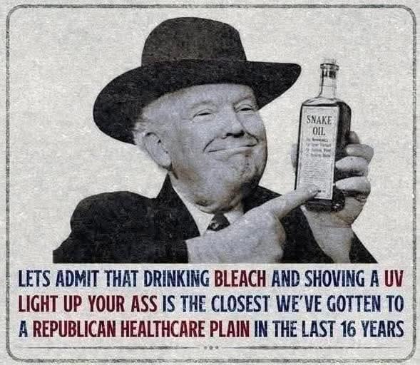 <a href="/WhiteHouse/">The White House</a> He has NO PLAN but to dismantle the ACA which Americans and families depend on to stay healthy and alive! 
Horrible human!