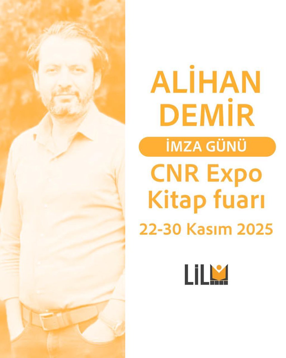 Mersin CNR Expo Kitap Fuarı’nda Alihan Demir İmza Günü ✍️📚

Alihan Demir, Mersin CNR Expo Kitap Fuarı’nda okurlarıyla bir araya geliyor.
Tüm ziyaretçiler imza etkinliğine davetlidir.

<a href="/Alihndmr/">Alihan Demir</a> 
#CnrExpo #fuar