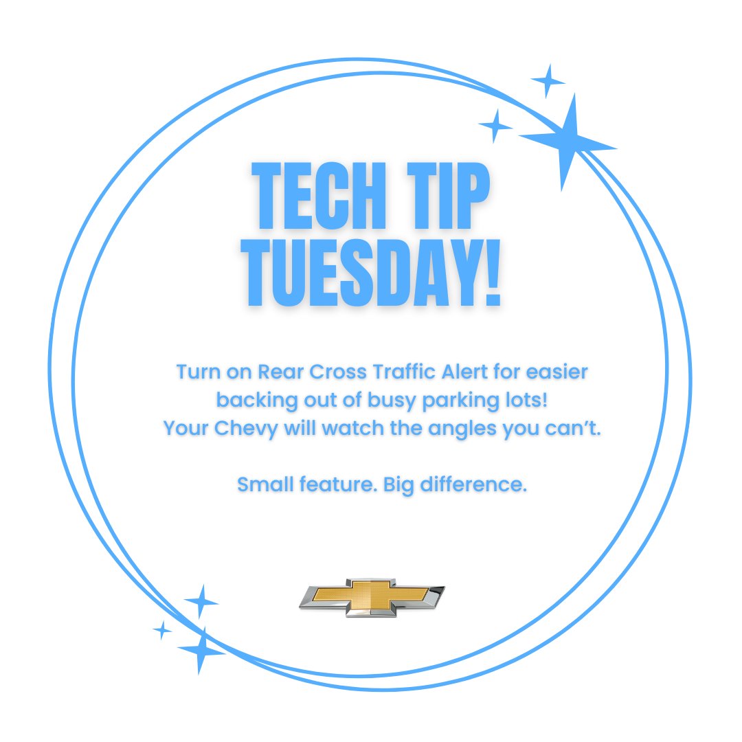 ChevyWebb's tweet image. Tech Tuesday Tip: Chevy’s Rear Cross Traffic Alert helps you back out safely by detecting vehicles approaching🚗💡

📍 3712 NE 66th Ave, Vancouver, WA
📞 (360) 574-1131

#AlanWebbChevrolet #Chevy #TechTuesday #Chevrolet #PNWDrivers #VancouverWA #CarShopping #ChevyNation #AutoMall