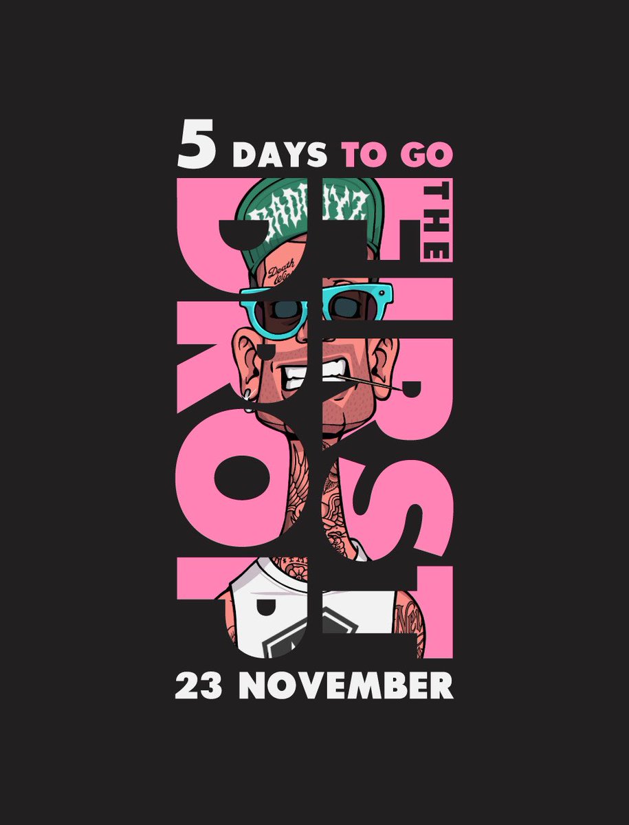 _BADGUYZ_555's tweet photo. 5 DAYS TO GO.
The first ever BGZ drop lands 23 November.
111 hand-drawn pieces.
Built for the culture.
Made for the day 1s.

Stay ready. 👀🔥

#BGZ #Base #BadGuyz #Web3Art https://t.co/wQ8p6aj8Z0