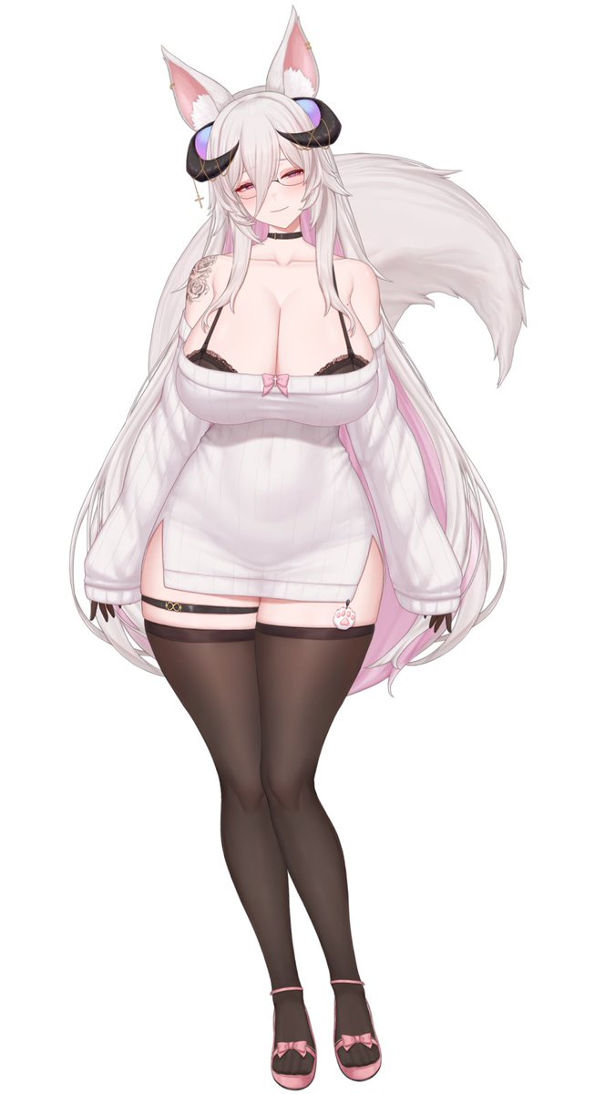 Fraeya_VT's tweet image. Vtuber post model trend 🐺🤍
I&apos;m soft and fluffy~