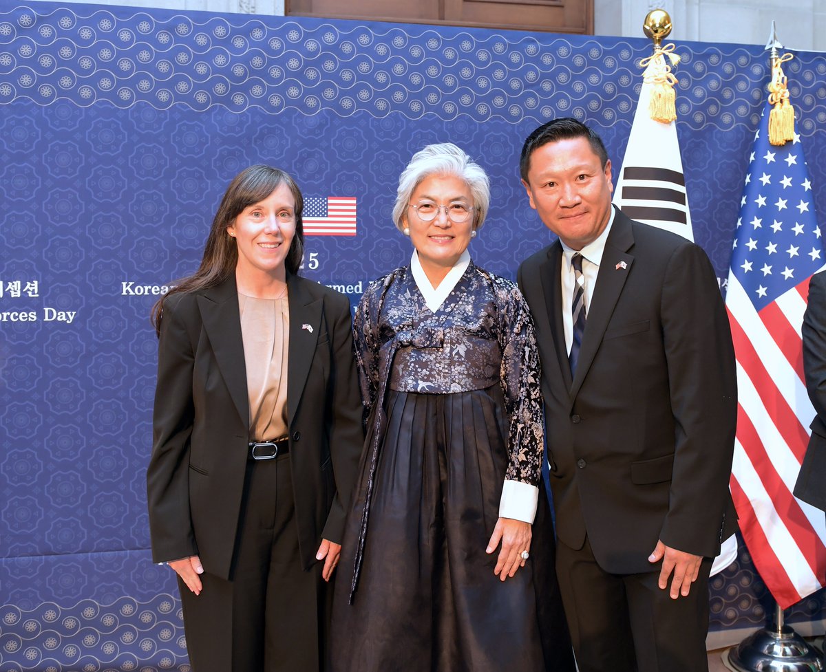 Honored to attend the 2025 Korean Natl Day &amp; Armed Forces Day celebration with <a href="/CBP/">CBP</a> International Affairs! The event celebrated the Republic of Korea's independence and the vital U.S.-ROK partnership in economic, cultural, and defense efforts—essential for Indo-Pacific stability.