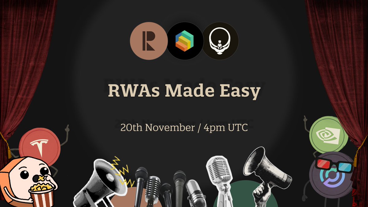 RWAs Made Easy event banner featuring logos of Remora Markets, Step Finance, and Titan Exchange with event details
