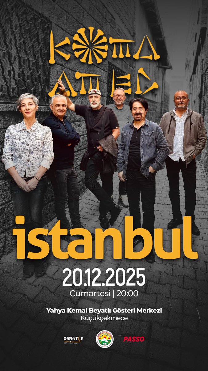 mkm_ncm's tweet photo. Konsera Koma Amed 

🗓️ 20’ê Berfanbar

⏱️20:00 

📍Yahya Kemal Beyatlı Gösteri Merkezi / Küçükçekmece 

ji bo bilêt - PASSO

https://t.co/ggPF7tmaHc https://t.co/TvA5tDy8mn
