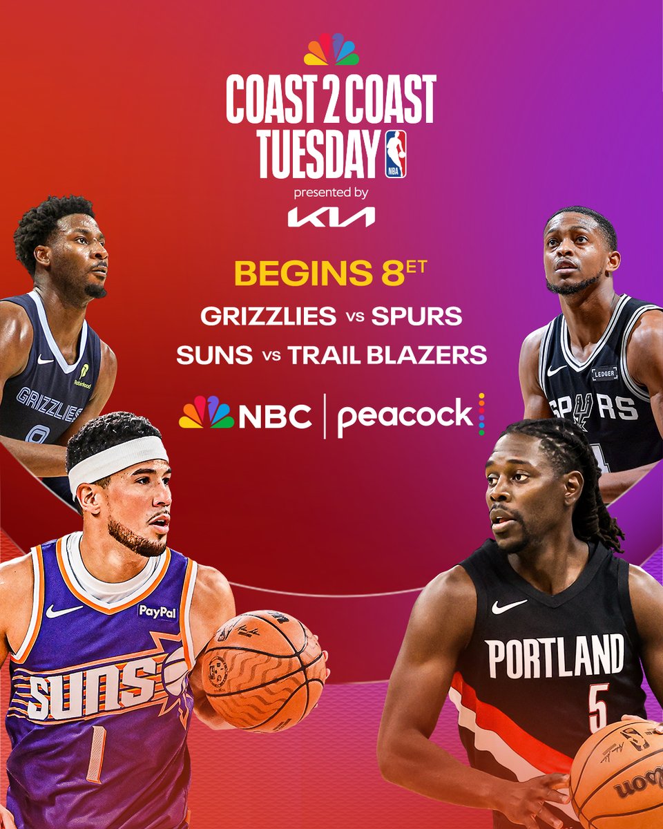 Two Western Conference battles tonight on NBC and Peacock!