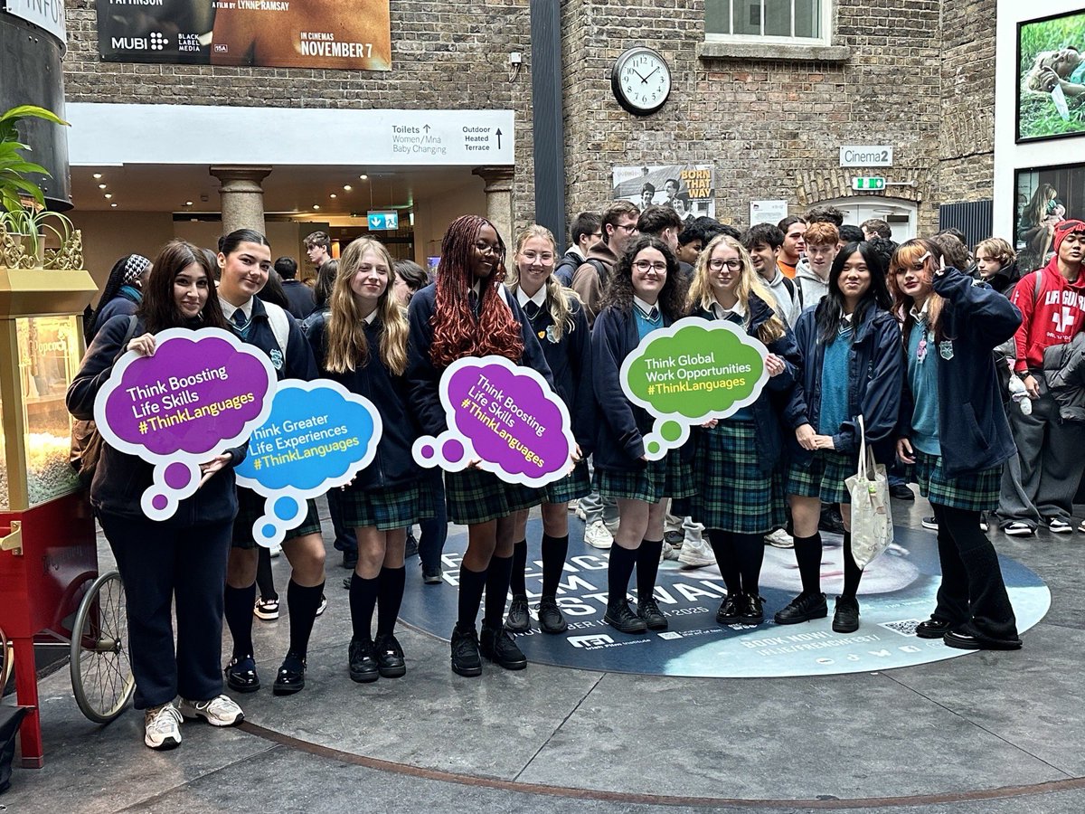 stpaulsg's tweet image. Our 5th and 6th Year German students attended the Irish Film Institute’s showing of Zwei zu eins as part of #Thinklanguages Week 2025 - a week that celebrates language, inclusion and diversity in schools across Ireland #languagelearning #languagematters @lecheileschoolstrust
