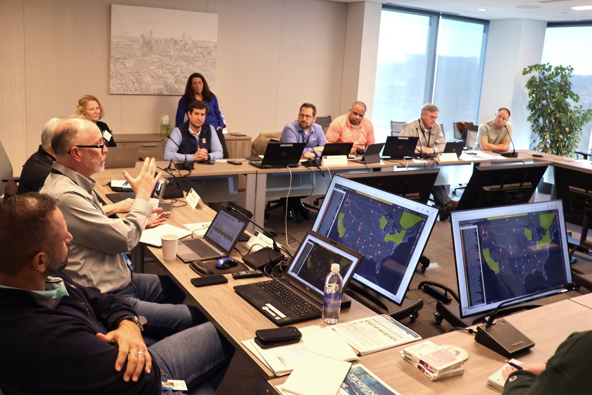 SERCReliability's tweet image. GridEx VIII, the largest grid security exercise in N. America, is underway at @SERCReliability in support of
@NERC_Official, strengthening our ability to counter cyber &amp;amp; physical threats, enhance collaboration, and secure power for 400M citizens. #GridExVIII #SERC #NERC