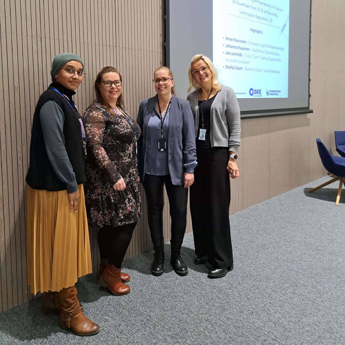 Tänään saimme olla Starting a business in Oulu -tapahtumassa Maaretin kanssa esittelemässä Omapajan palveluita yritystoiminnasta kiinnostuneille. Tällaisiin tapahtumiin on aina mahtava päästä kutsuttuna puhumaan. 😀 –Anne

#BusinessOulu #omapaja #yrittäjyys