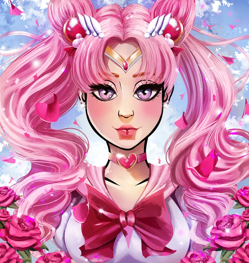 Good evening, everyone! Today, my MurMeow took on the look of Chibiusa💘💘 from the Sailor Moon cartoon. 💗 I hope you like this cute look. opensea.io/item/polygon/0…