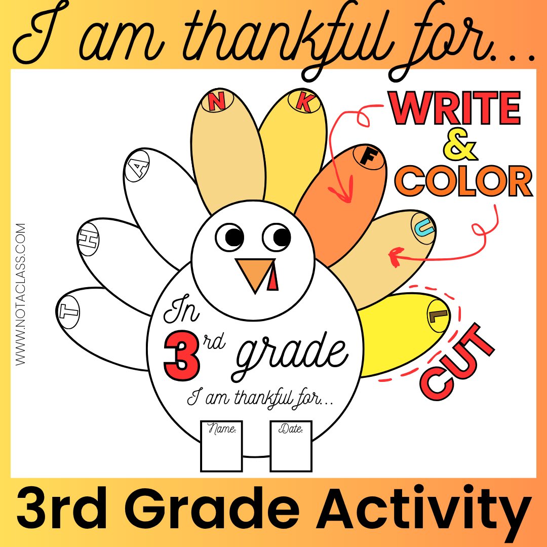 MsAdelaA's tweet image. ✨ Check them out at notaclass.com 🍂🦃

#ThanksgivingActivities
#FallClassroom
#ElementaryTeacher