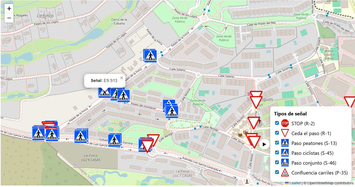El_carretero1's tweet image. Este mapa utiliza tecnología de #OpenStreetMap para saber con detalle las ubicaciones y los tipos de señal en una zona. 

De momento solo están disponibles 6 tipos de señales para elegir, pero puede que se añadan más en un futuro.