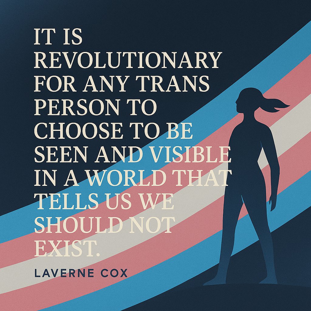 blog_ftm50340's tweet image. Choosing visibility as a trans person isn’t small; it’s revolutionary. It’s claiming space in a world that tries to erase us. To everyone living authentically, quietly or loudly, you matter. 🏳️‍⚧️

#TransIsBeautiful #TransPower #TransCommunity #LaverneCox