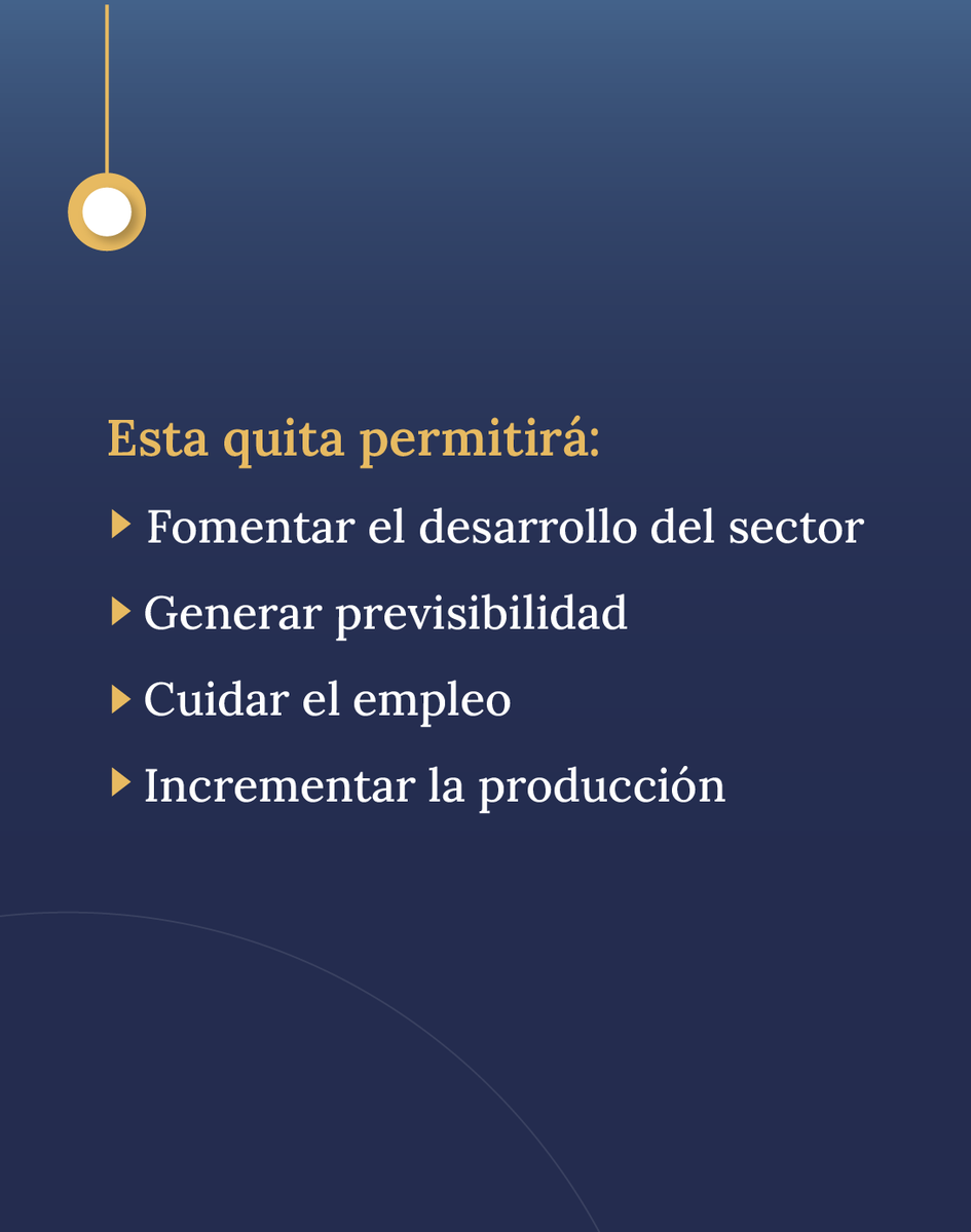 Quita de retenciones a las exportaciones de petróleo convencional 

Para fomentar el desarrollo del sector y generar previsibilidad, el Gobierno Nacional modifica el esquema de derechos de exportación del crudo convencional. 

Así se continúa avanzando en la reducción de la carga