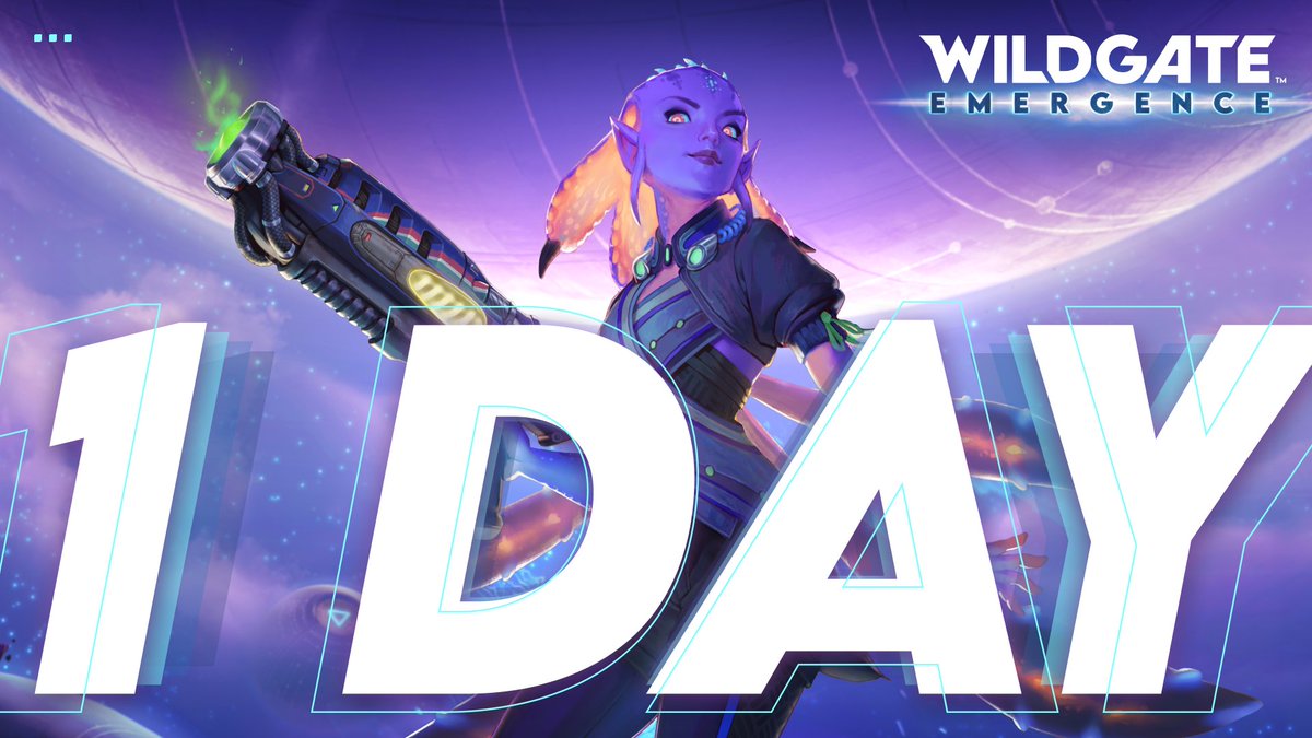 ⏳ 1 DAY UNTIL EMERGENCE ⏳

Wildgate: Emergence is out TOMORROW.

With Free Weekends starting from November 20 on PC and Xbox, and a Free Trial live on PlayStation, there's never been a better time to crew up and battle beyond the stars ✨

Check out our new ship, two new game