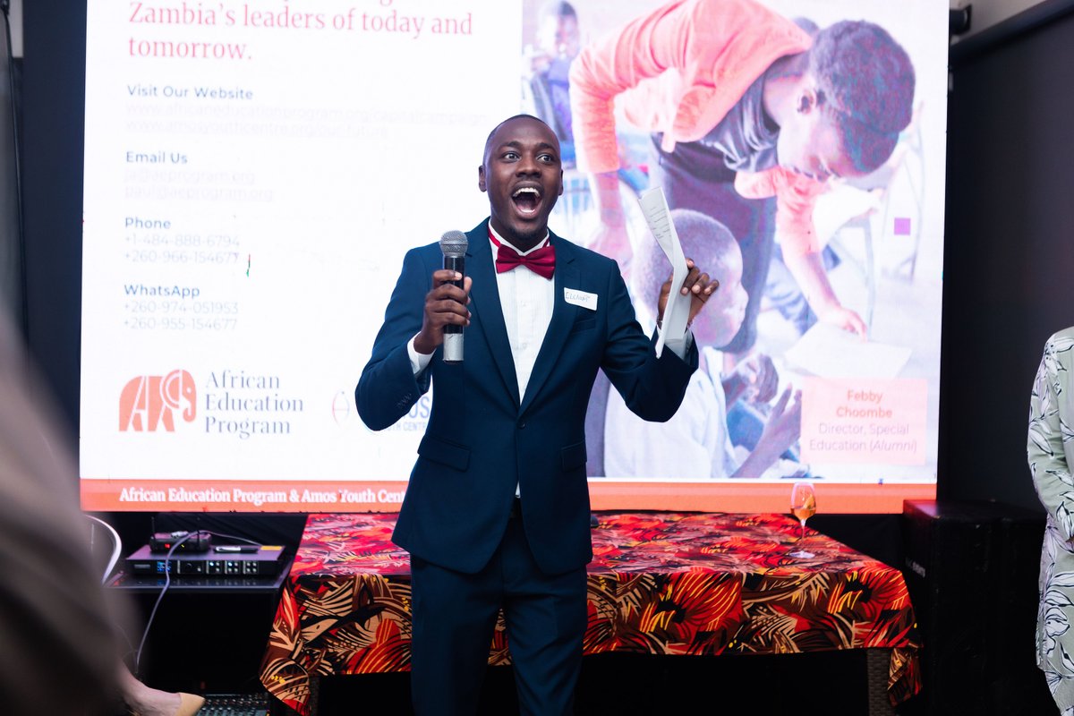 AEProgram's tweet image. In collaboration with our flagship Learning &amp;amp; Leadership Center, the Amos Youth Centre, the African Education Program recently hosted a fundraising event in support of our new, one-of-a-kind Learning &amp;amp; Leadership Center that we are building in Kafue, #Zambia. The event brought…