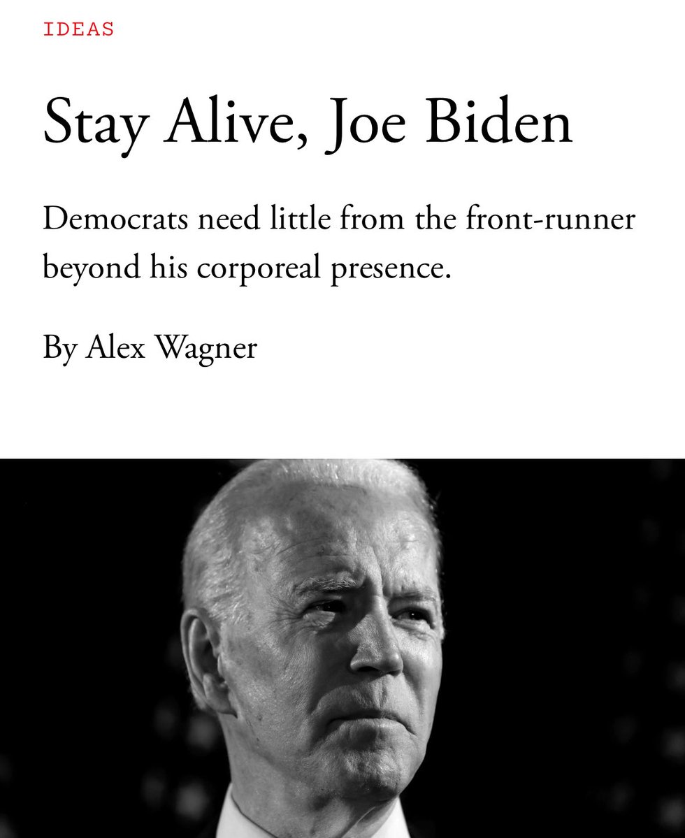TrashDiscourse's tweet image. Let’s talk about shocking behavior like the fact that you and a small select few used the corporeal form of Joe Biden and almost destroyed this country entirely. 

Auto Pen investigation is not going away you scum bag.

March 2020 The Atlantic 👇