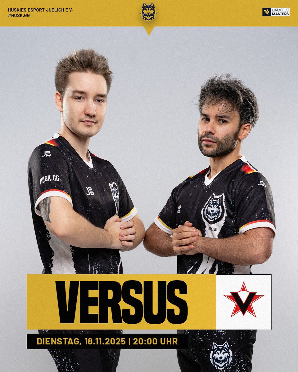 HuskJuelichgg's tweet photo. 🏆 Matchday - @ESEA Main Season 55 🏆
Heute Abend um 20:00 Uhr geht’s für uns weiter in der ESEA Main!
Unser Gegner: #FFIVE 💥
Aktuell stehen wir 6:6 – heute wollen wir uns wieder in die positive Bilanz spielen und den nächsten Win holen! 🔥
🎙️ Caster: @ttv_elbfrost
📺 Live auf: https://t.co/aawu8Cqc3t
Kommt in den Chat, supportet das Rudel und lasst uns gemeinsam Spieltag 13 angreifen! 🐺💪
#HUSKGG #ESEA #CS2 #Jülich