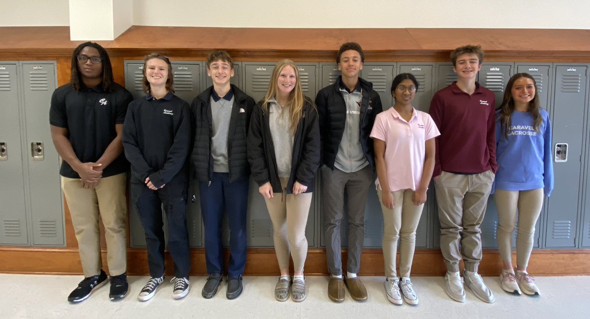 CaravelAcademy's tweet image. The CA Student of the Marking Period is a way for teachers to honor and recognize upper school students for their exemplary character, citizenship, academics, respectful demeanor, cooperative attitude, responsibility, and diligence.  Congrats to our 1st marking period winners!