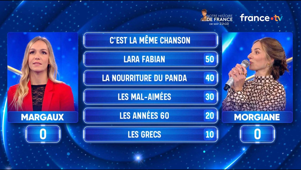 titi1960's tweet photo. #Menu du 1/4 de finale des #Masters de #Noplp de @nagui du 18/11/25 du #MatchRetour #Margaux Vs #Morgiane https://t.co/8e7vF8Fdsf