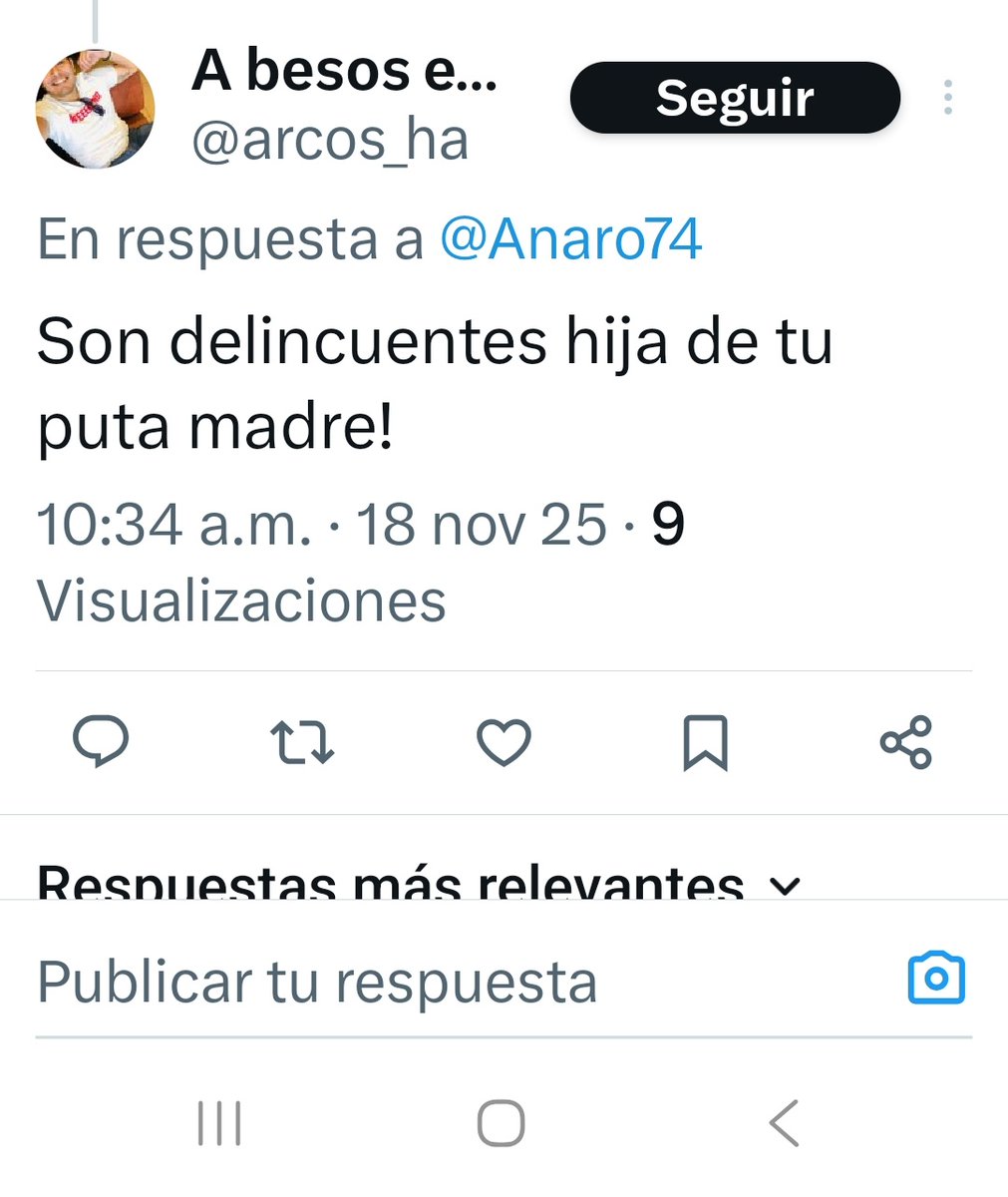 Anaro74's tweet image. Una pequeña muestra de lo que nos escriben desde el sábado sin parar. No me doy abasto para bloquear a tantos.

Lo bueno es que son &quot;pacifistas&quot;