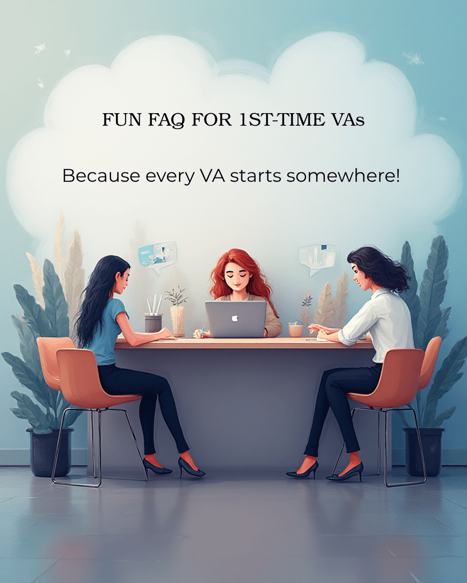 virtual7587's tweet photo. First-time VA? Wondering what life really looks like behind the screen? Every VA starts somewhere!

Comment “FIRST VA” if you’re starting your VA journey and want more fun tips! 💬
Save &amp; share this with aspiring VAs!

#VirtualAssistant #FirstTimeVA #VALife #VABeginner https://t.co/rflKhVw2XF