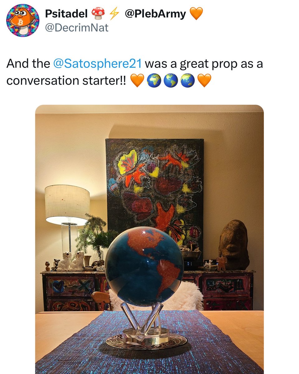 <a href="/DecrimNat/">Psitadel 🍄‍🟫⚡️ @Ple₿SlopArmy 🧡</a> <a href="/TheLeatherMint/">Leathermint</a> <a href="/PantiesBitcoin/">Panties For Bitcoin</a> <a href="/goldentallow/">Golden Tallow</a> <a href="/beefinitiative/">Beef Initiative🇺🇸🇸🇻BeefMaps.com</a> <a href="/CryptoCloaks/">CryptoCloaks™ 🥰</a> <a href="/ProofofInk/">Proof of Ink, BTC Designs</a> <a href="/Stackchainmag/">Stackchain ⛓ Magazine</a> 🫶 🫵 <a href="/DecrimNat/">Psitadel 🍄‍🟫⚡️ @Ple₿SlopArmy 🧡</a> !! Your nonstop love and support of <a href="/Satosphere21/">Satosphere</a> and other #Bitcoin art projects, has been nothing but AMAZING! 

Thank you… always and forever!🥹