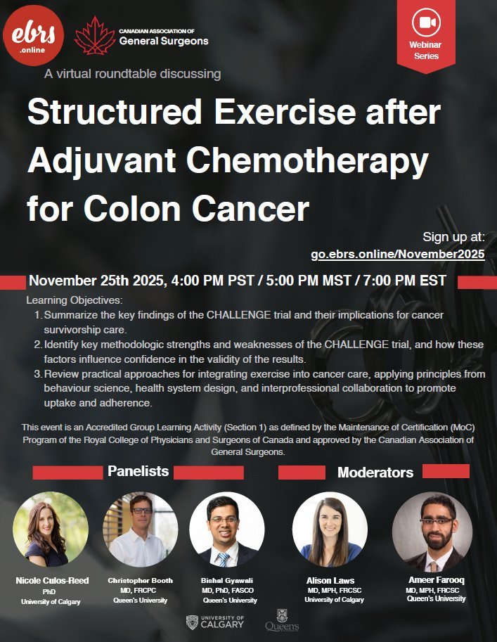 1 week away! Join EBRS for an exciting webinar on November 25th at 7:00 PM EST / 4:00 PM PST!  Click the link below to register: go.ebrs.online/November2025

<a href="/fdossa/">Fahima Dossa, MD PhD</a>
<a href="/drcarl_vancouvr/">Dr. Carl J Brown 🌎</a>
<a href="/ElijahDixon7/">Elijah Dixon</a>
<a href="/kellynvogt/">Kelly Vogt</a>
<a href="/ameerfarooq/">Ameer Farooq MD MPH FRCSC</a>