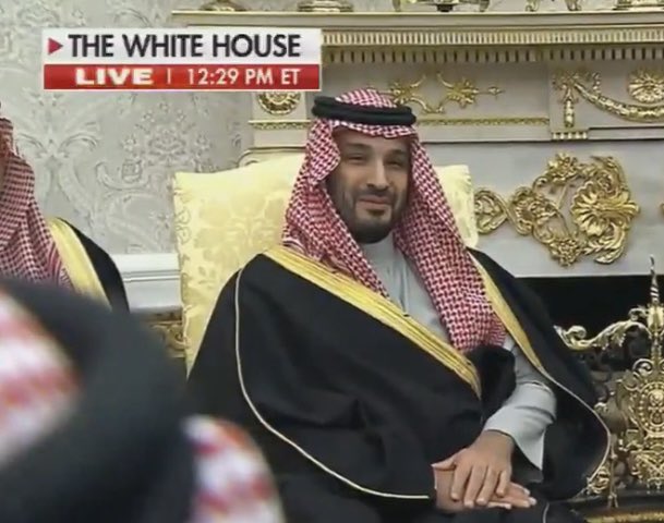 The face you make when you secured the latest military technology for your country by flattering a nincompoop.