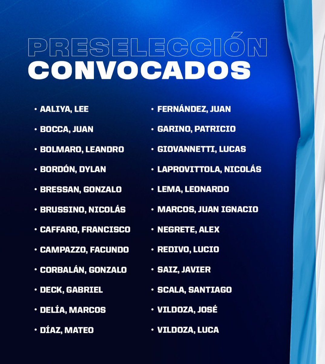 LEE ESTÁ EN LA PRESELECCIÓN: La CAB dio a conocer un listado de 24 nombres (con Aaliya entre ellos) para el inicio de los Clasificatorios al Mundial

Leer más acá 👇 

nuestrobasquet.com.ar/2025/11/lee-es…