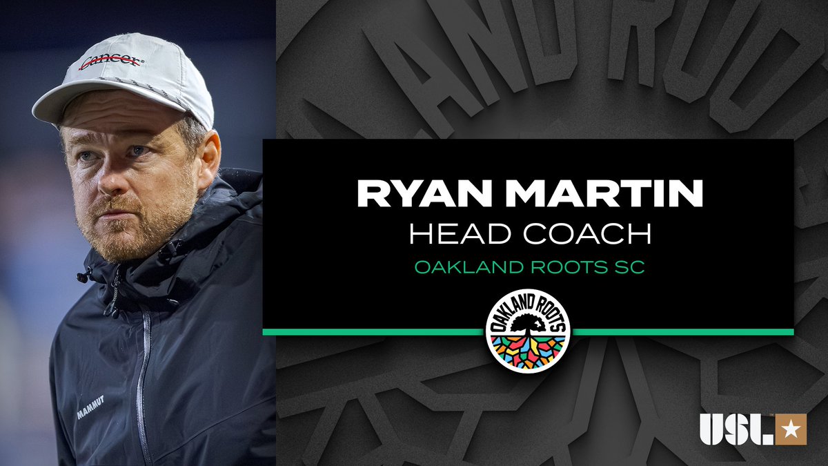 Bringing 𝐞𝐱𝐭𝐞𝐧𝐬𝐢𝐯𝐞 experience to The Town 📋

<a href="/oaklandrootssc/">Oakland Roots</a> has appointed Ryan Martin as the club's new Head Coach ✍️

➡️ bit.ly/3JRQOOj