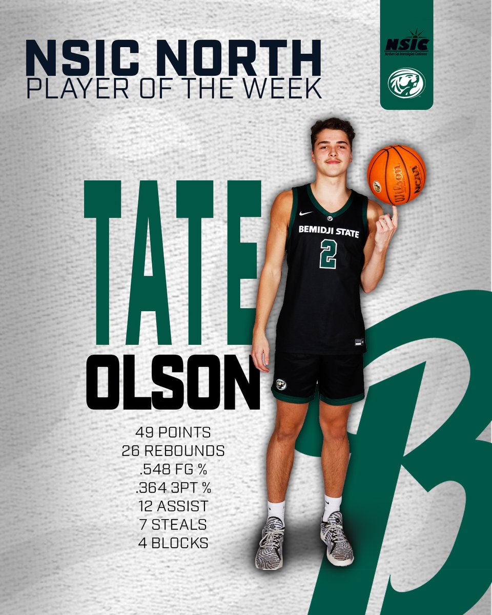 49 points, 26 rebounds and 12 assists? Light work for <a href="/TateOlson14/">Tate Olson</a> 🤷?
?
#GoBeavers #BeaverTerritory