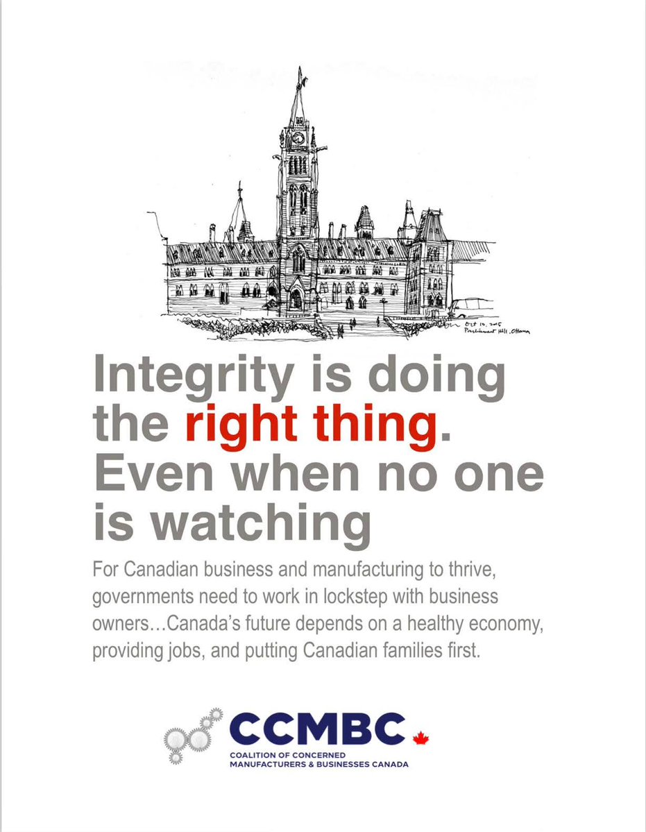 2021Ccmbc's tweet image. 🏭True prosperity for #Canada is built when leaders in Parliament choose principled governance over political expediency, even behind closed doors, because a nation thrives ONLY when its government and its enterprises stand united in unwavering #Integrity.
@CPC_HQ  @liberal_party…