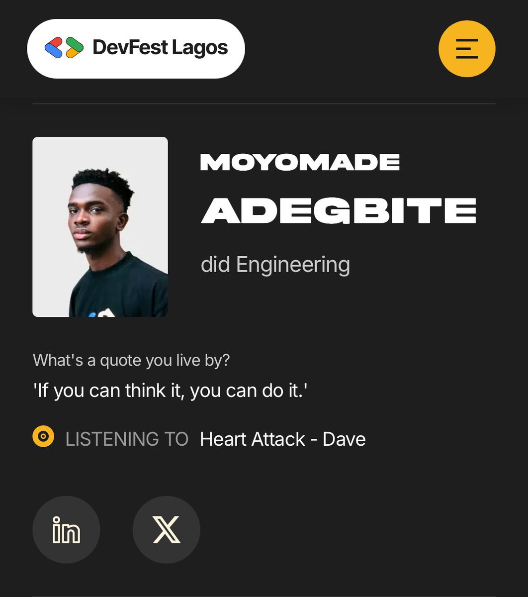 moyomadee7's tweet image. In English they say we cooked…
But in poetry, they say we turned efforts into art!❤️

Ngl the @gdglagos team cooked and glad I was able to attend today! But it’s just the beginning 😆

Let’s goo!🚀

#DevFestLagos2025